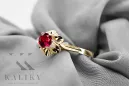 Ring Vintage craft Ruby 14K Yellow gold vrc004y